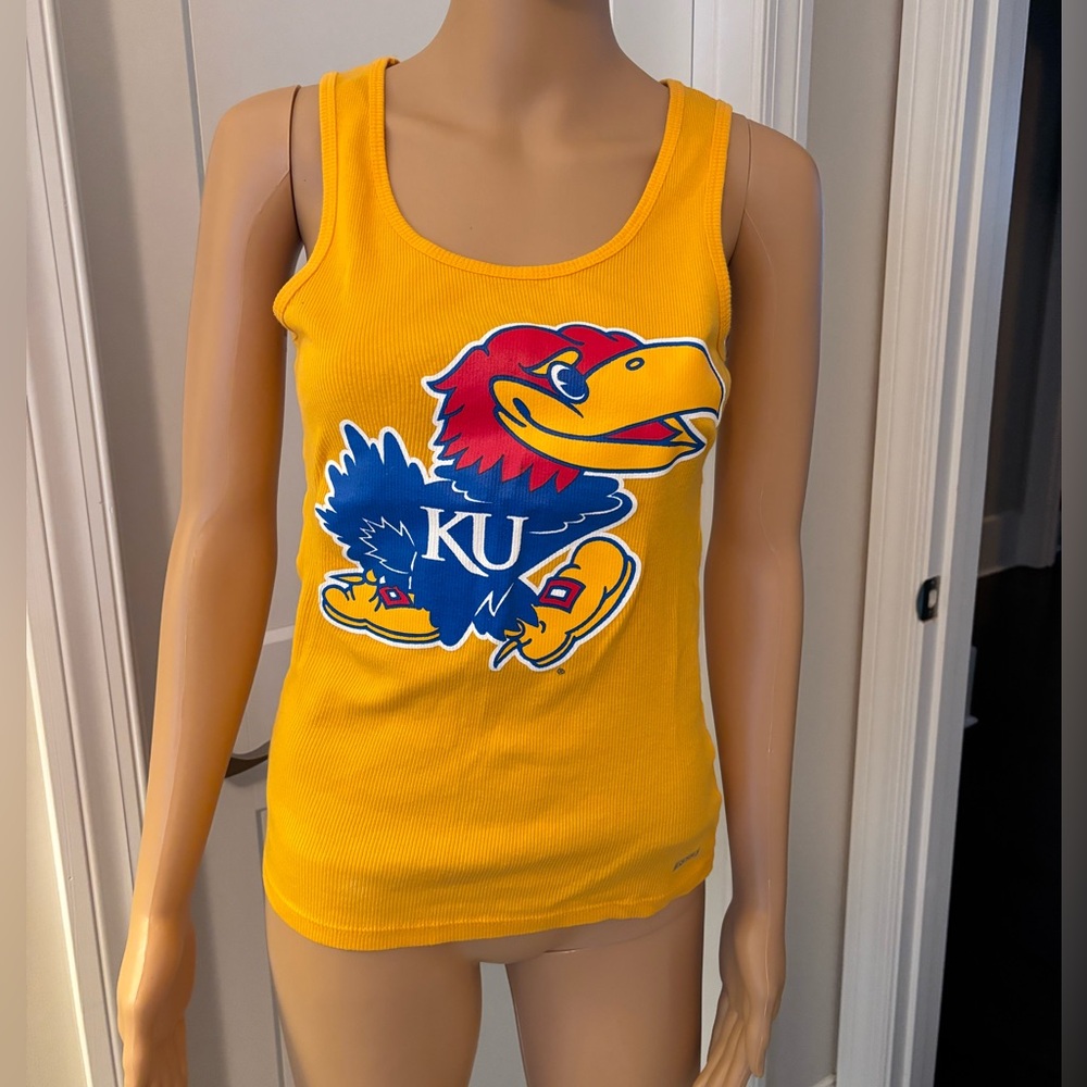 Kansas Jayhawks Yellow Tank Top